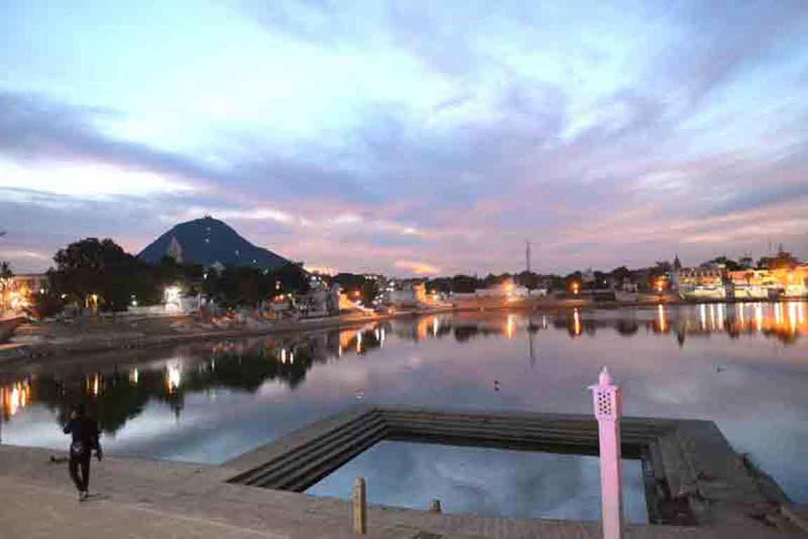 Hotel Sun Set Cafe Pushkar Exteriör bild