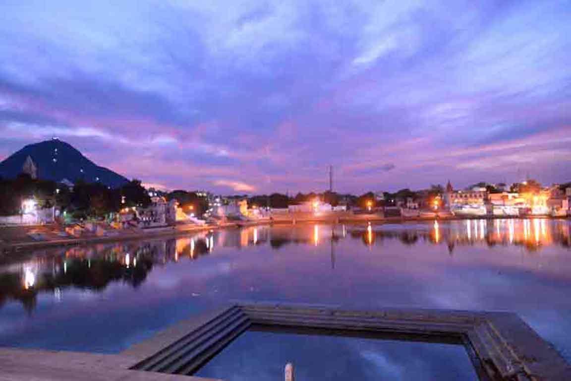 Hotel Sun Set Cafe Pushkar Exteriör bild